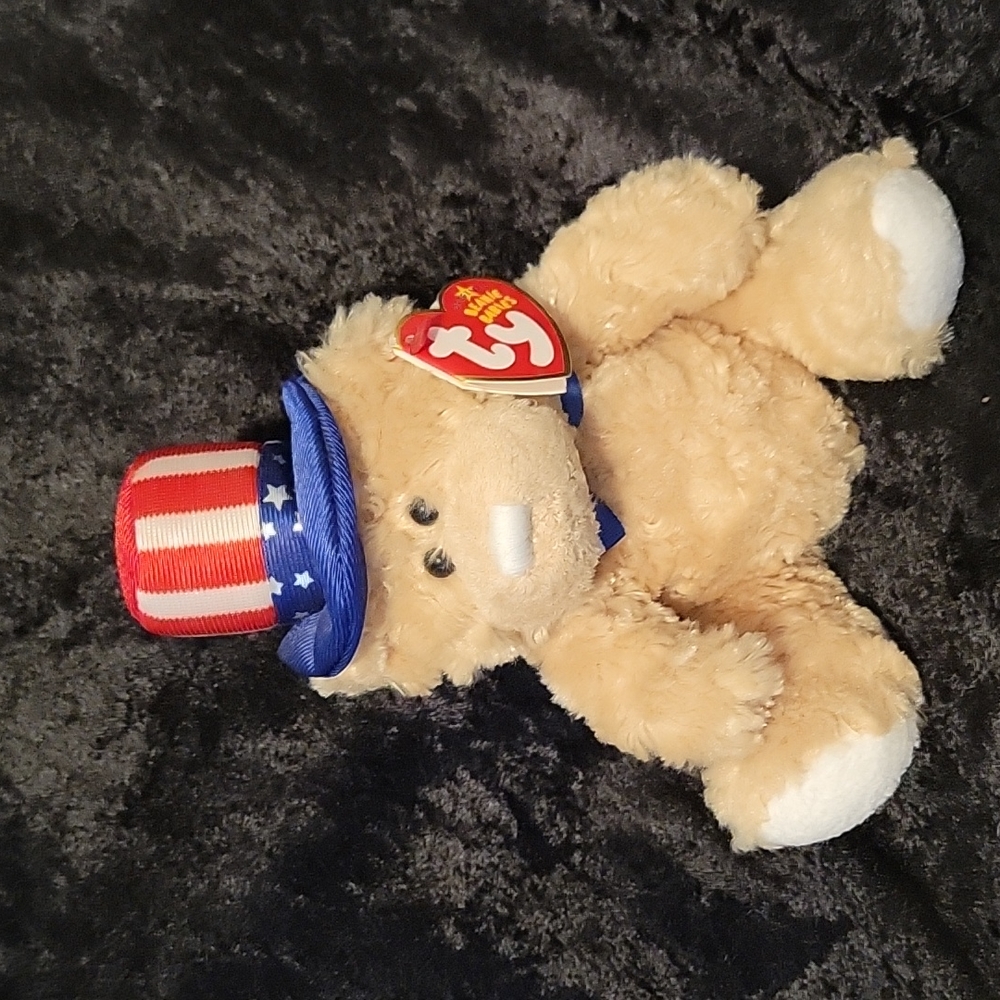 TY 2006 Independence beanie baby bear
